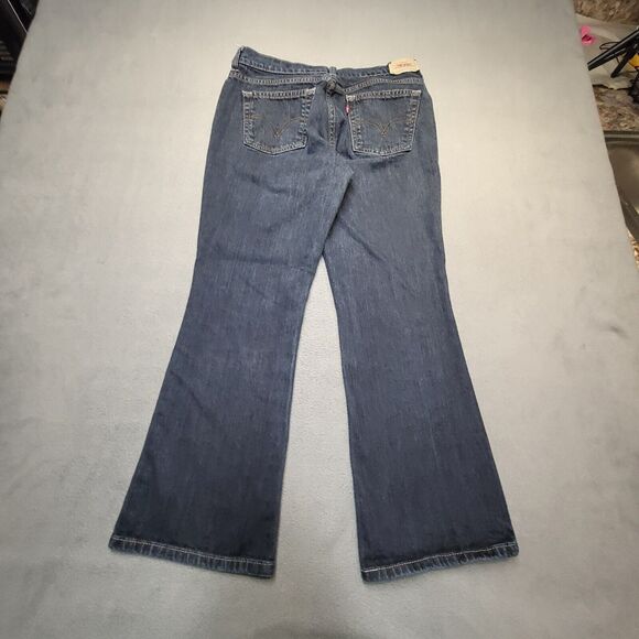 Levi's 515 Jeans Women's 8 Blue Bootcut Stretch Distressed Denim - Picture 9 of 10